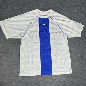 Vtg Adidas France 98 World Cup Soccer Jersey White Medium